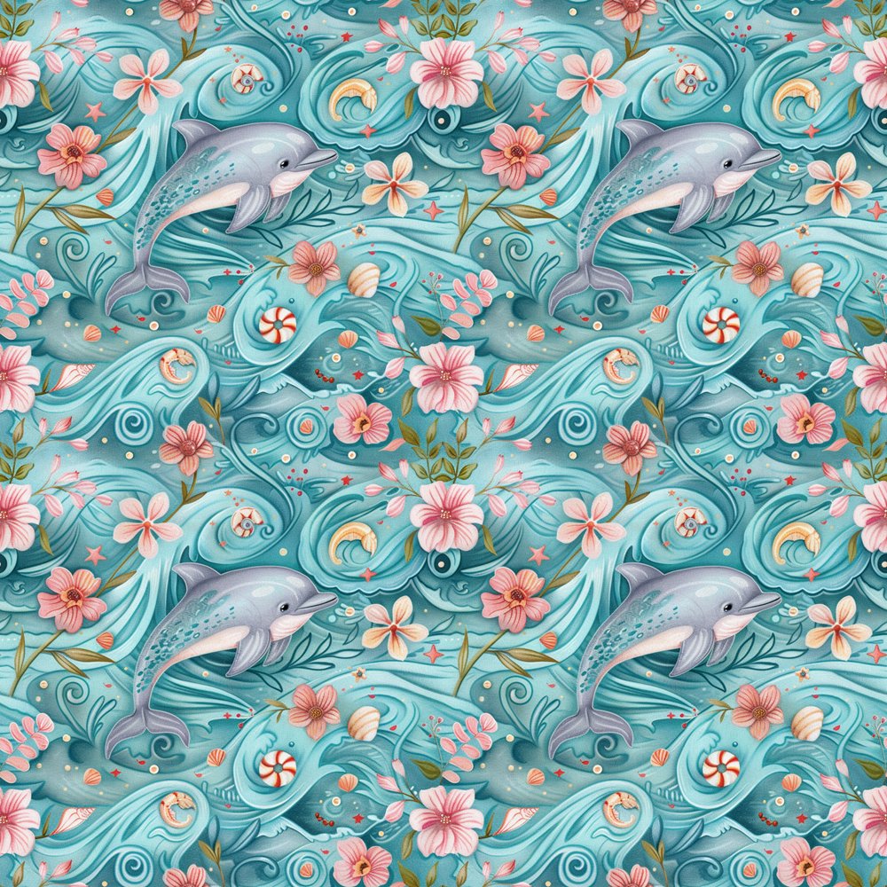 The Dolphin Bay Pattern #11 Fabric