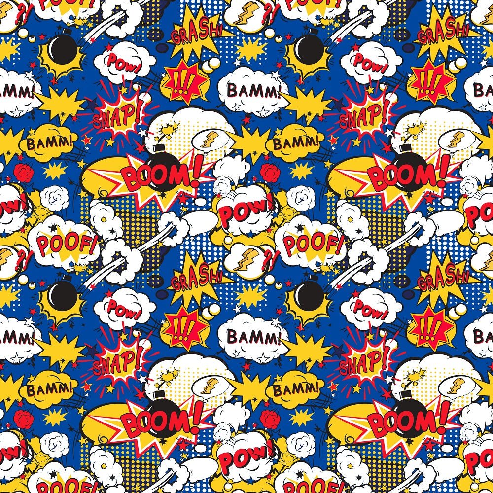 Super Hero - Blue Fabric