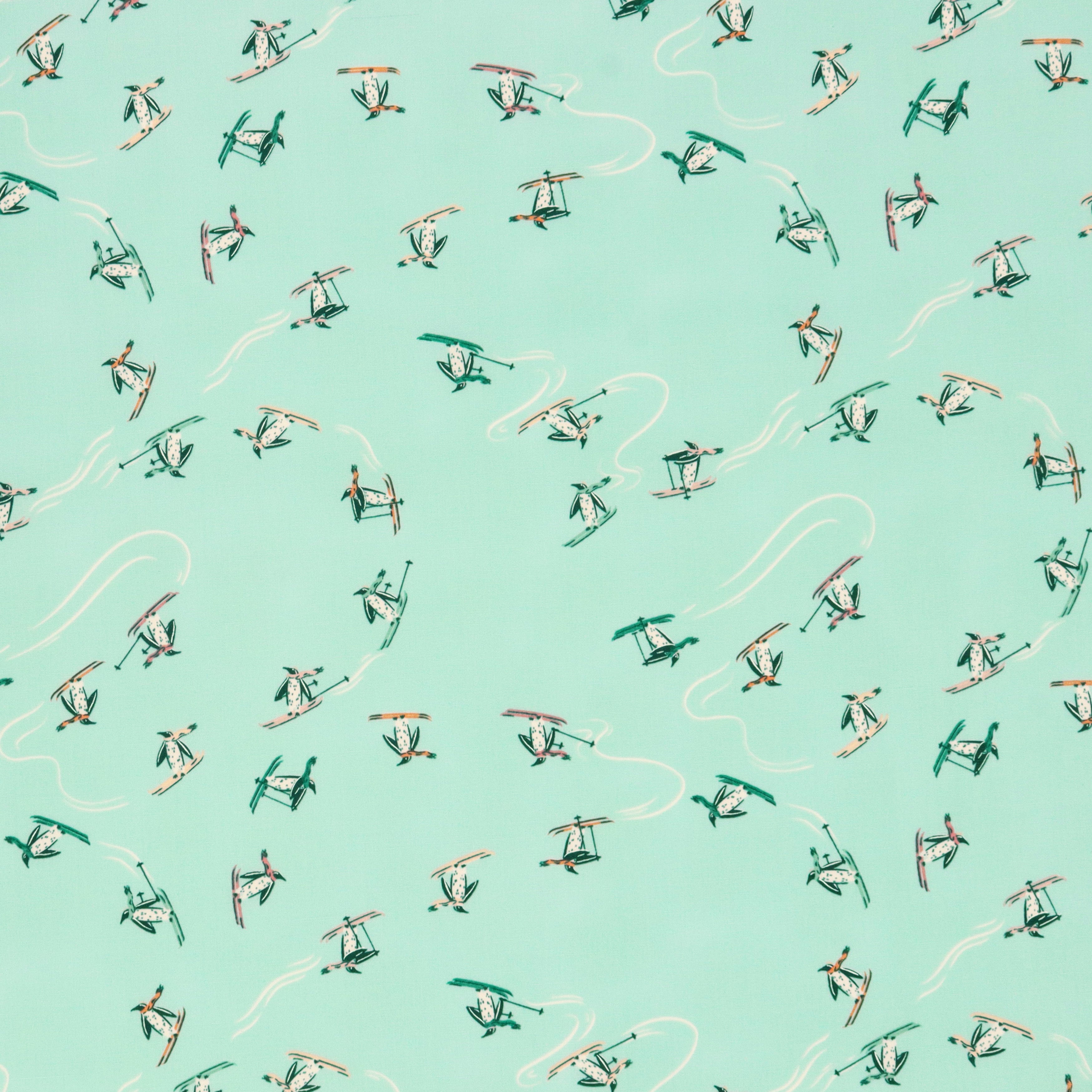 Christmas in the Cabin Fabric Collection - Snow Rush