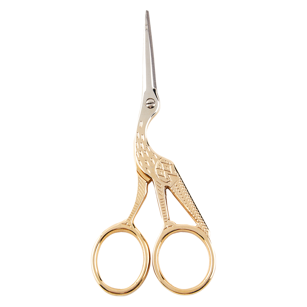 Klass 4-1/2" Stork Embroidery Scissors
