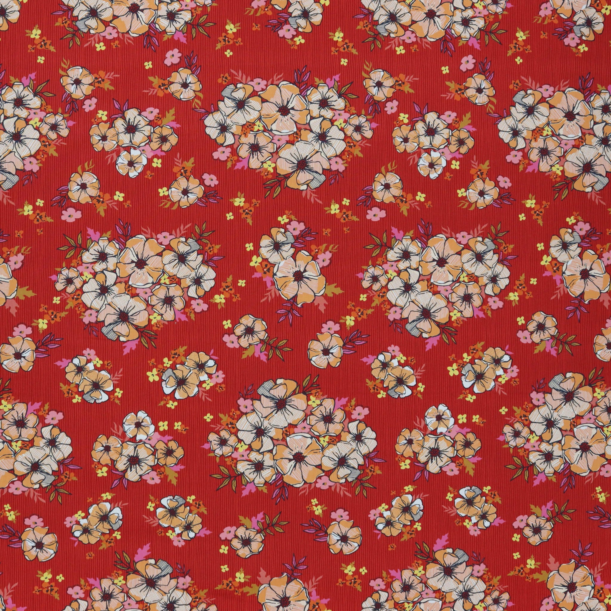 The Flower Fields Fabric Collection - Blooming Burst Sunset