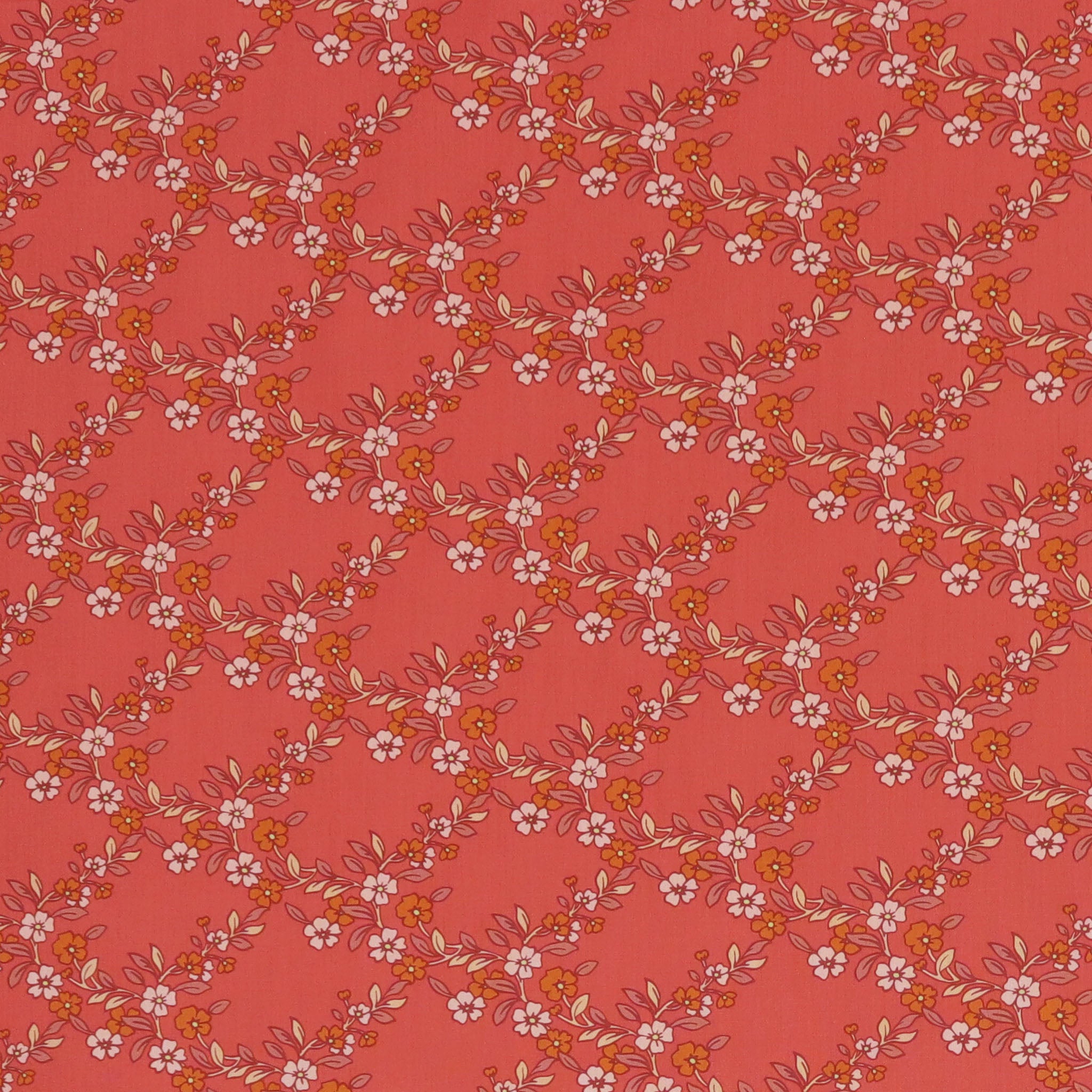 The Flower Fields Fabric Collection - Charming Arbor Hibiscus