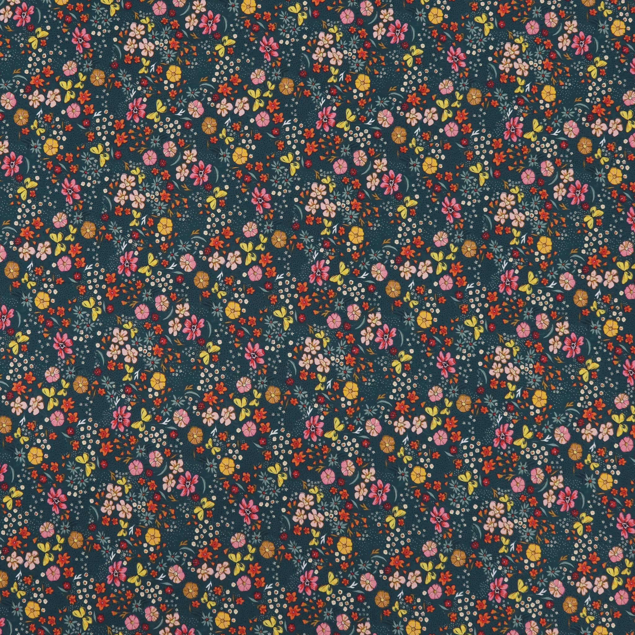 The Flower Fields Fabric Collection - Floral Abundance Shade
