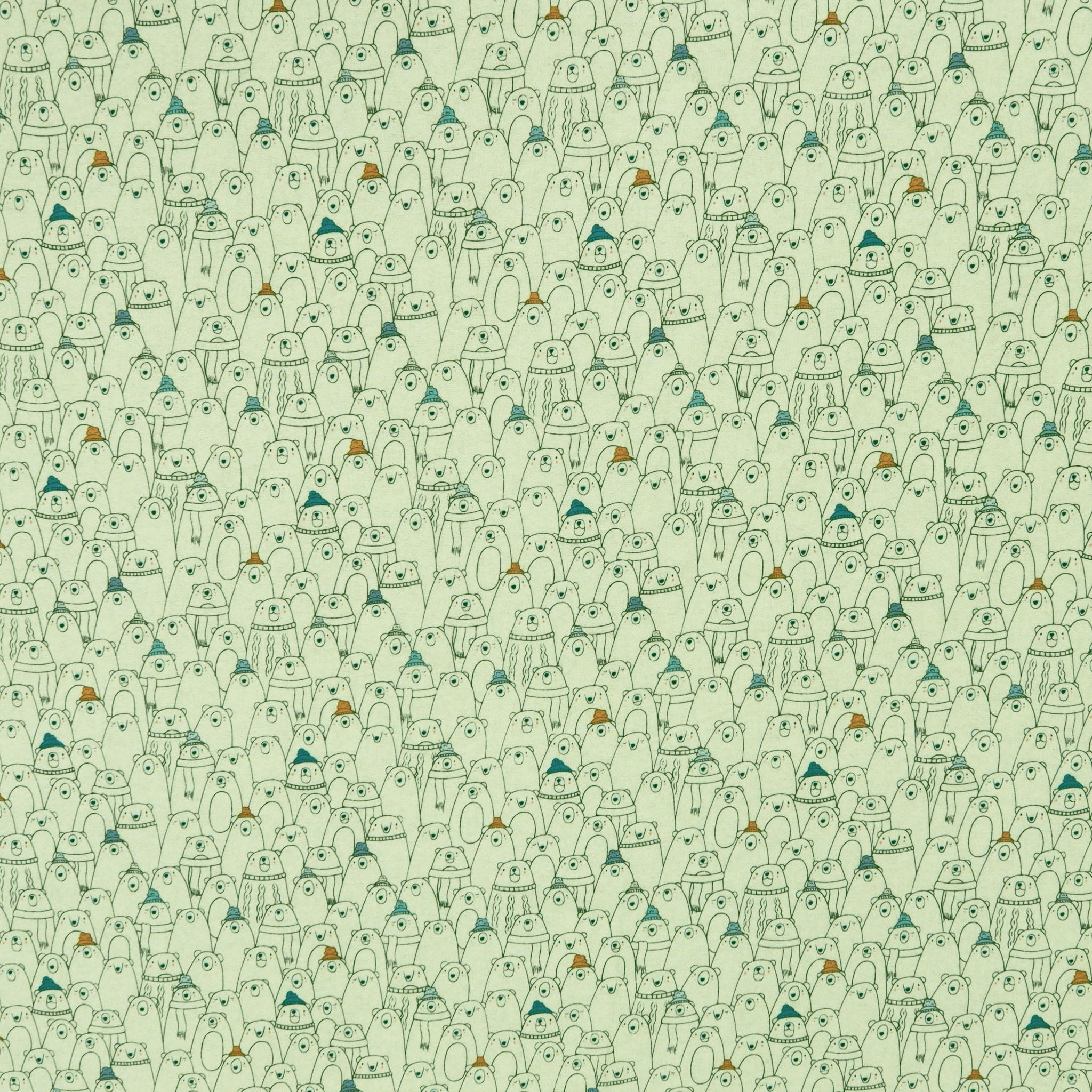 Arctic Tale Capsule Fabric Collection - Cozy Bears Joy in Flannel