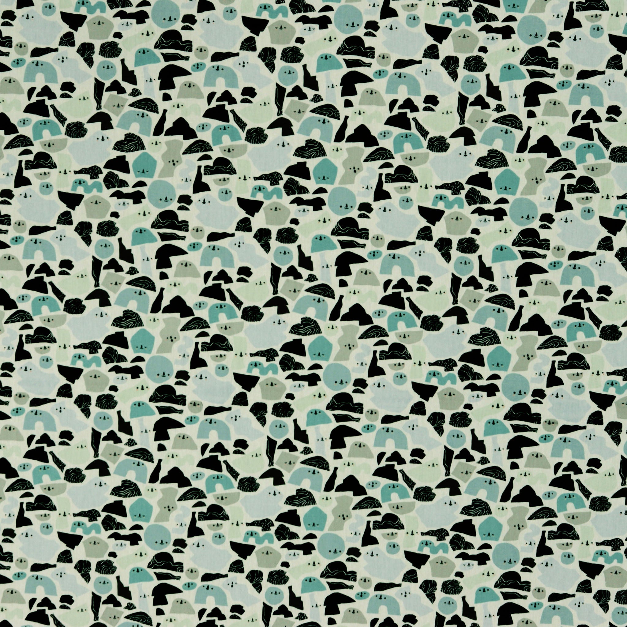 Arctic Tale Capsule Fabric Collection - Happy Icebergs