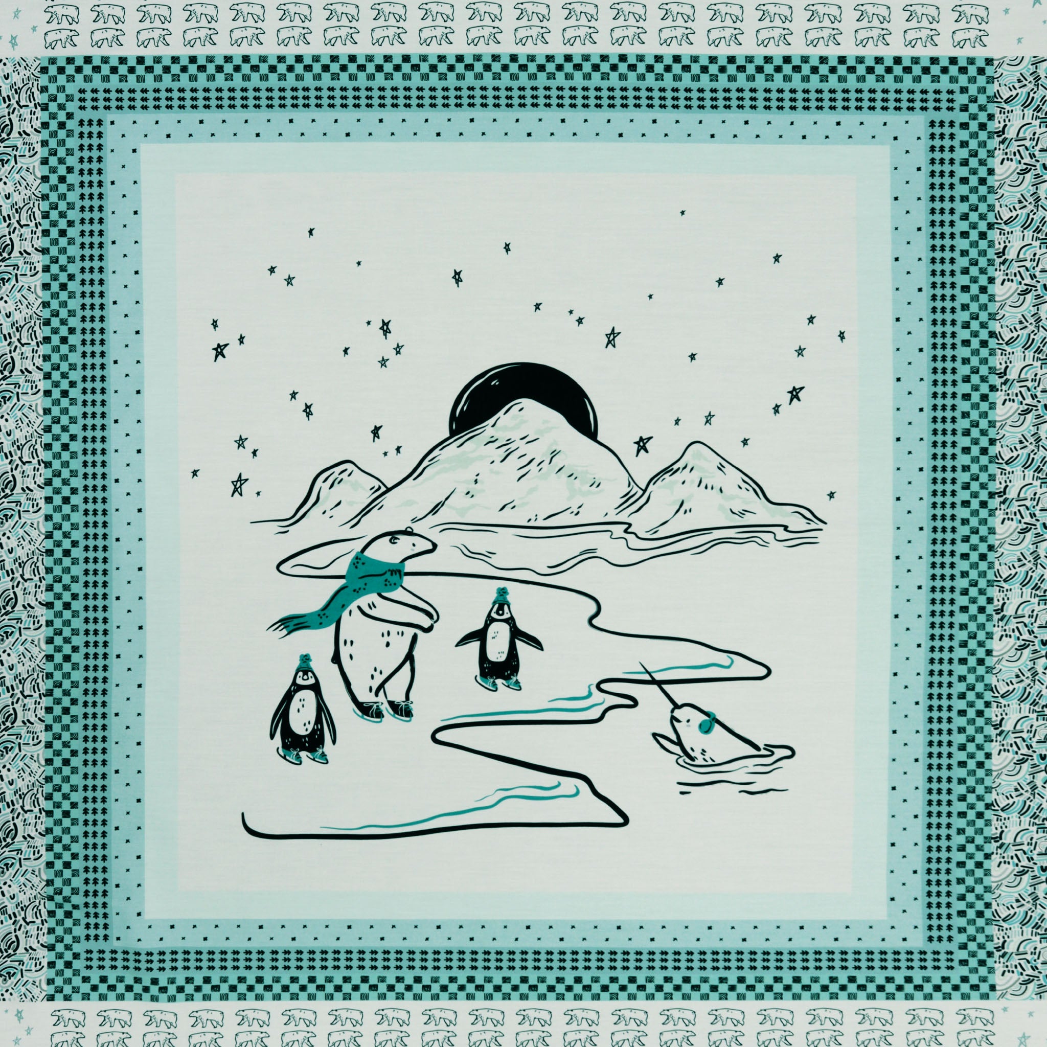 Arctic Tale Capsule Fabric Collection - Polar Quest Panel
