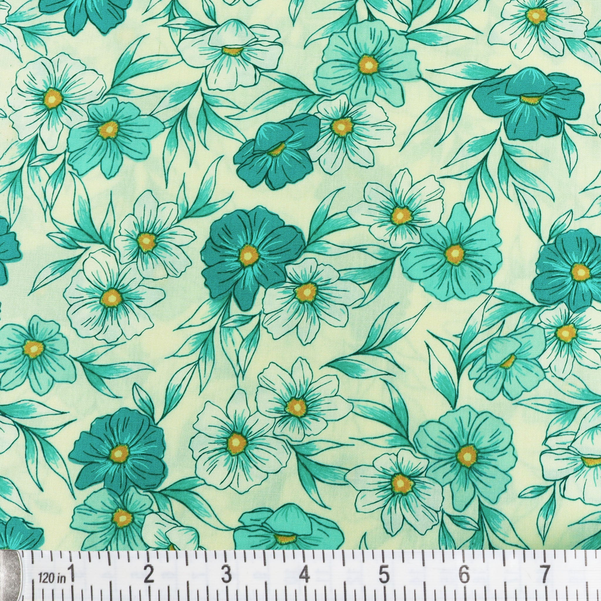 Bloomcore Fabric Collection - Tinted Blooms Lagoon