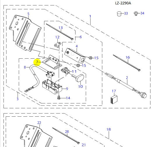 40003580 TOUCH BACK SWITCH BASE