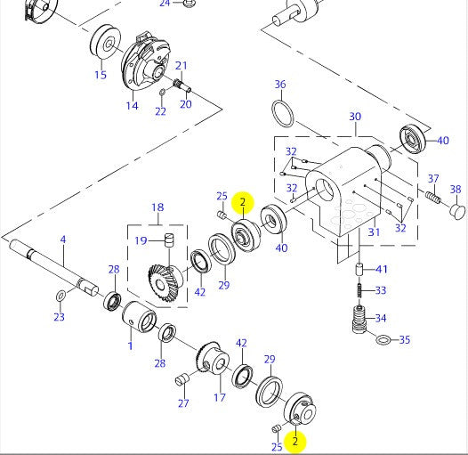 40003590 HOOK SHAFT BEARING ASM.