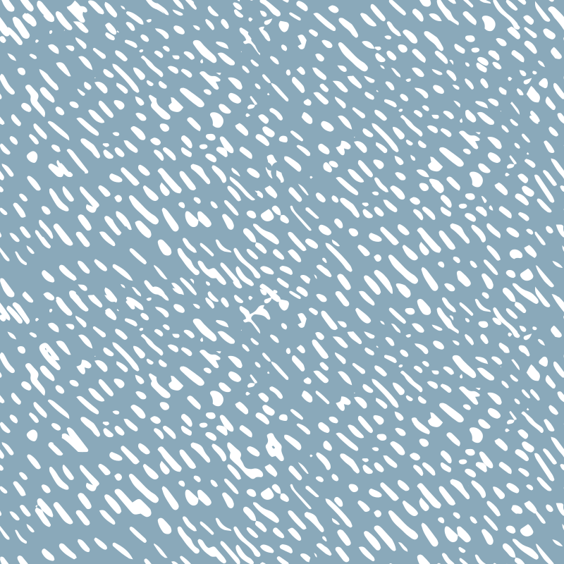 Christmas Gnome Grunge Fabric - White/Blue