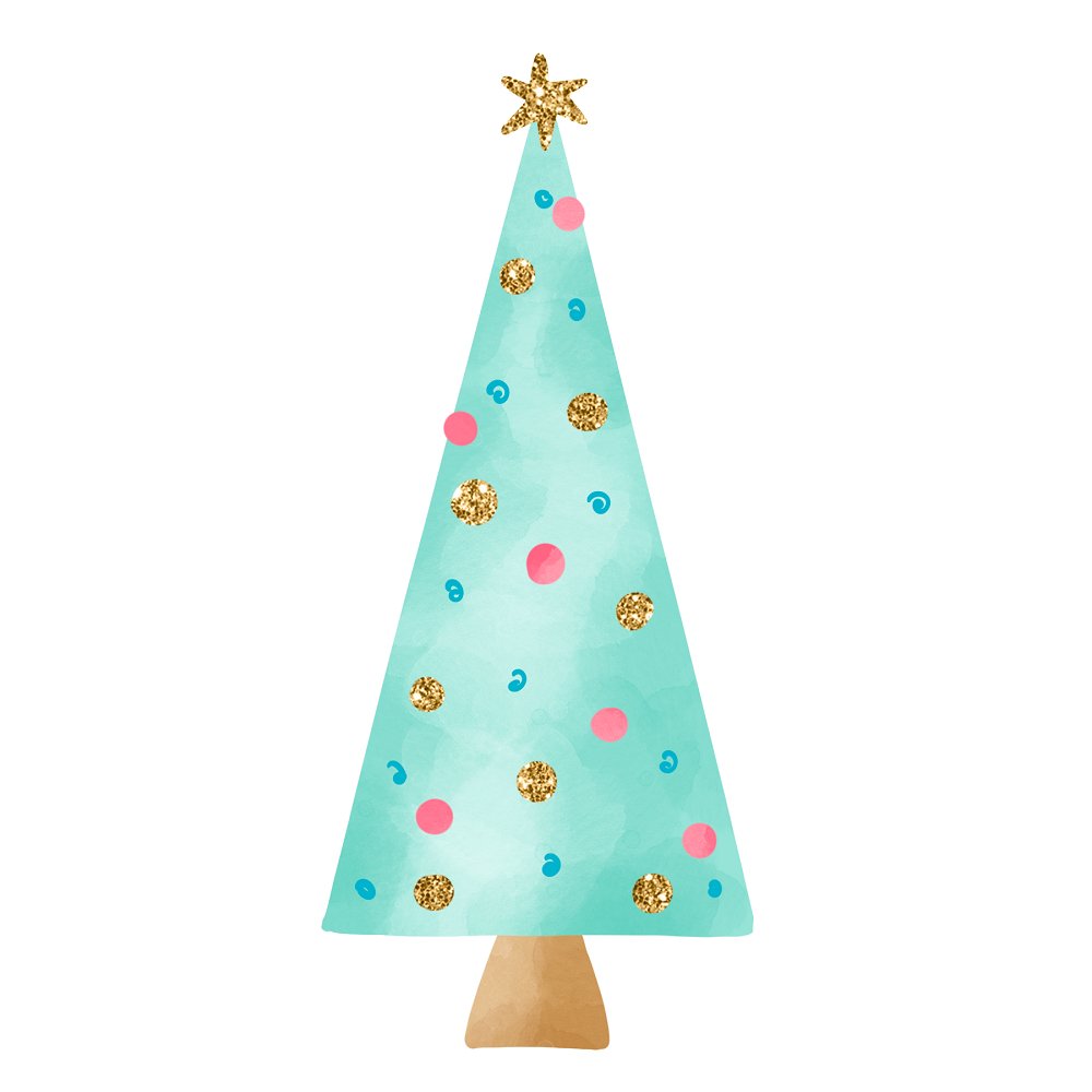 Christmas Dino Christmas Tree Fabric Panel