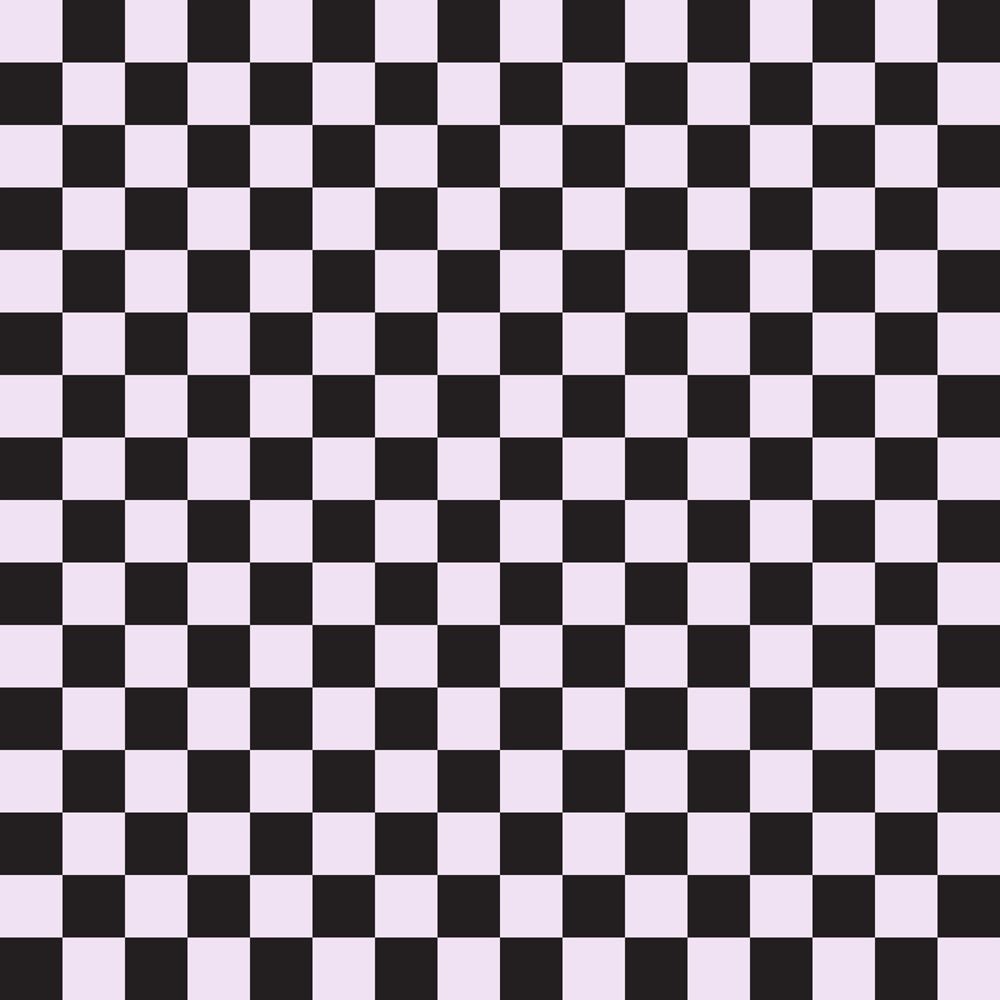 Checkered Basics Fabric - Vintage Violet on Black