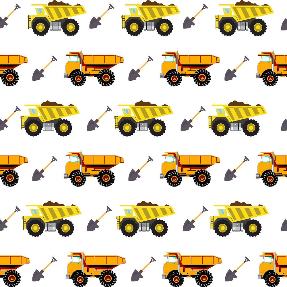 Construction Trucks Fabric