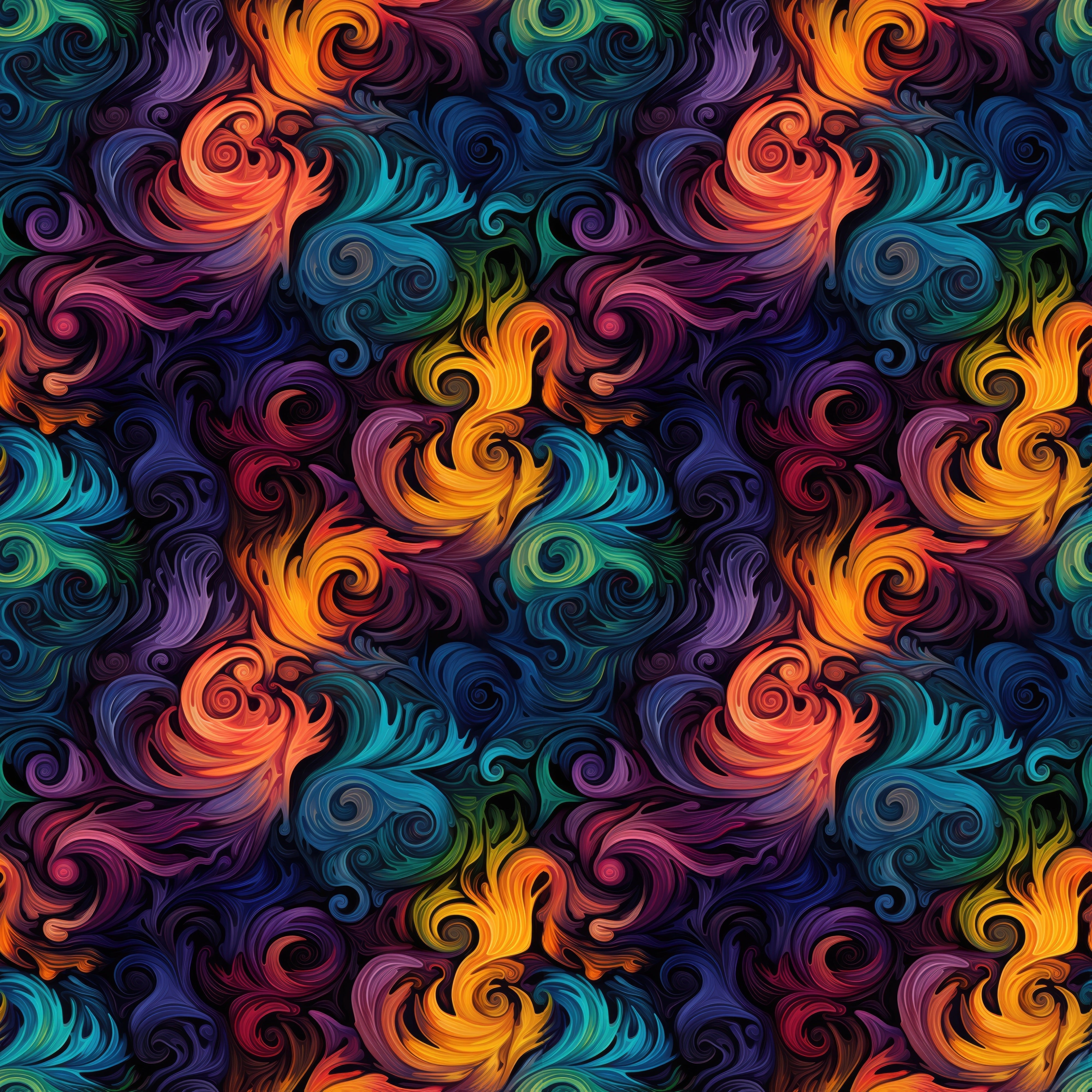 Colorful Abstract Pattern Fabric