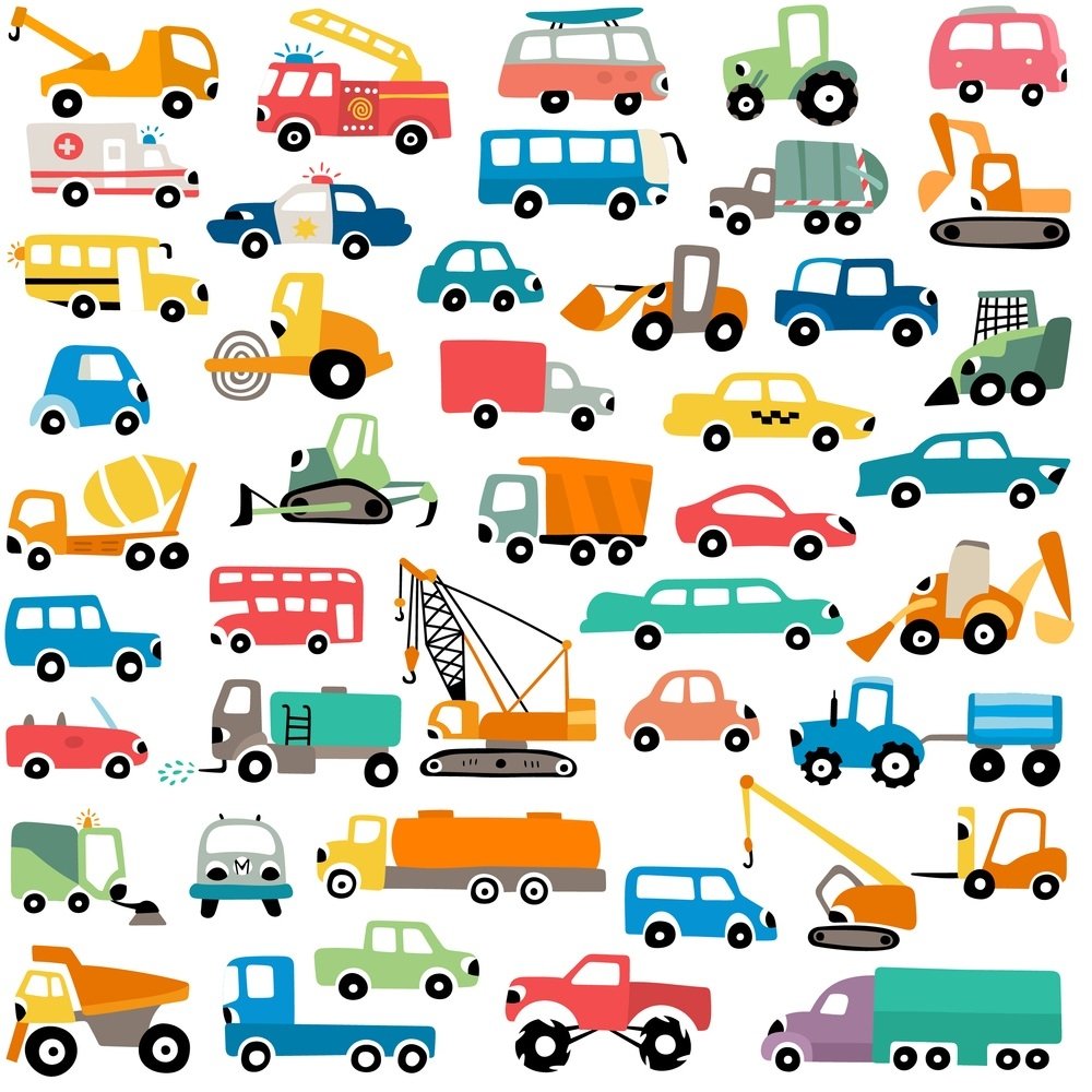 Cartoon Cars Fabric