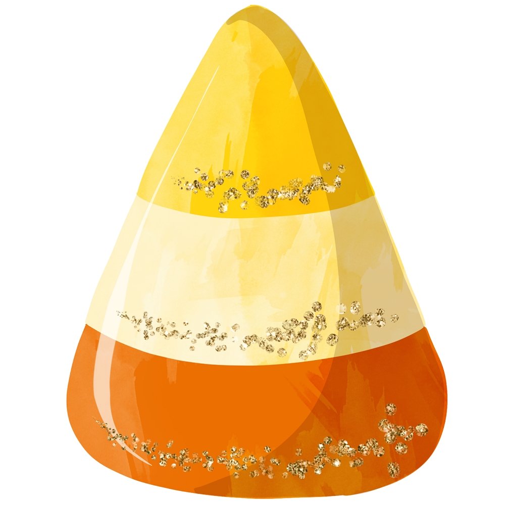 Trick-Or-Treat Candy Corn #1 Fabric Panel