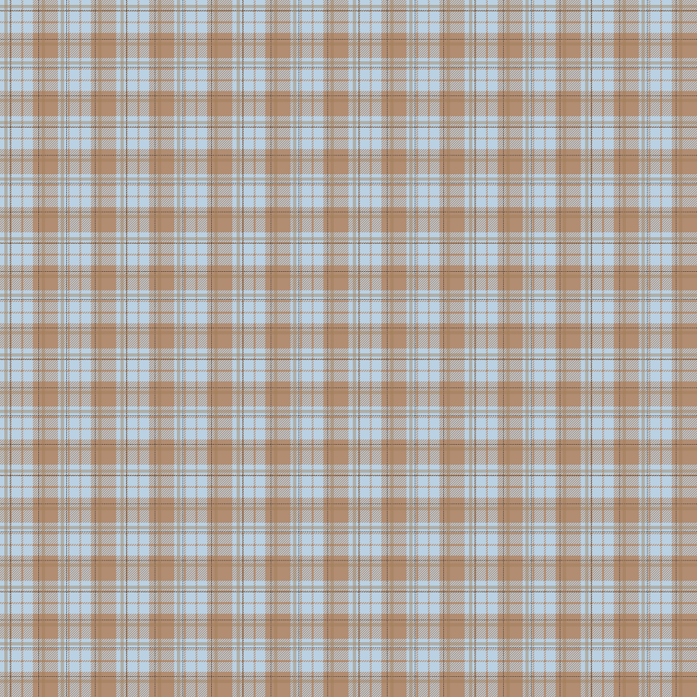 Winter Themed Plaid Fabric - Brown
