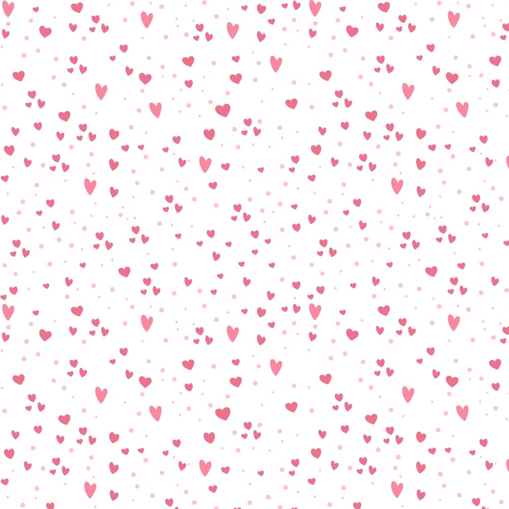 Valentine Hearts & Dots Fabric