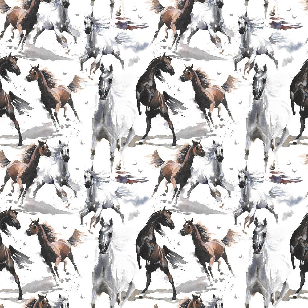 Wild Horses Allover Fabric