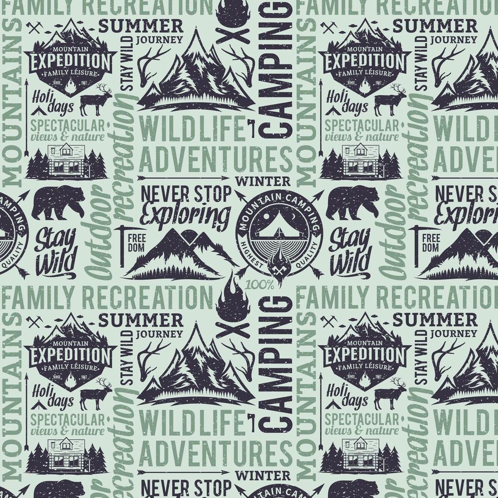 Wildlife Adventures Fabric - Green