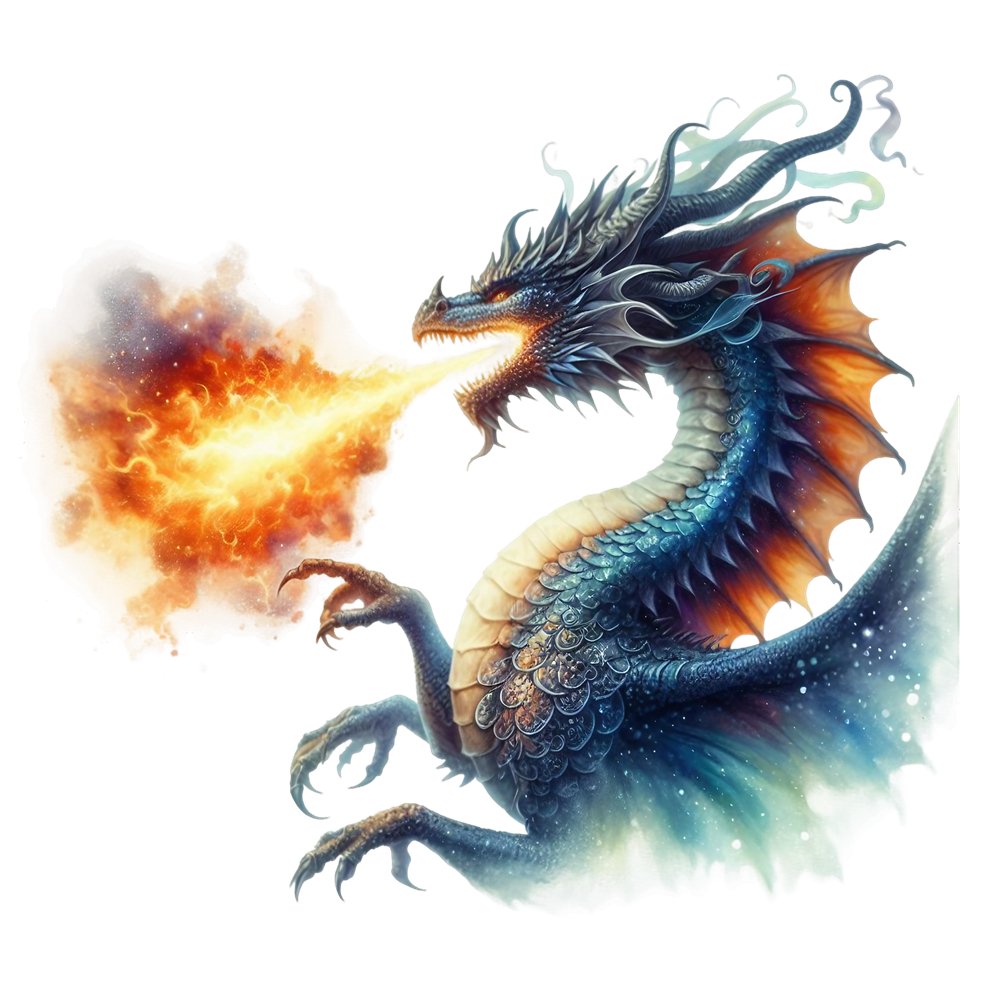 The Dragon Lair Dragon #16 Fabric Panel