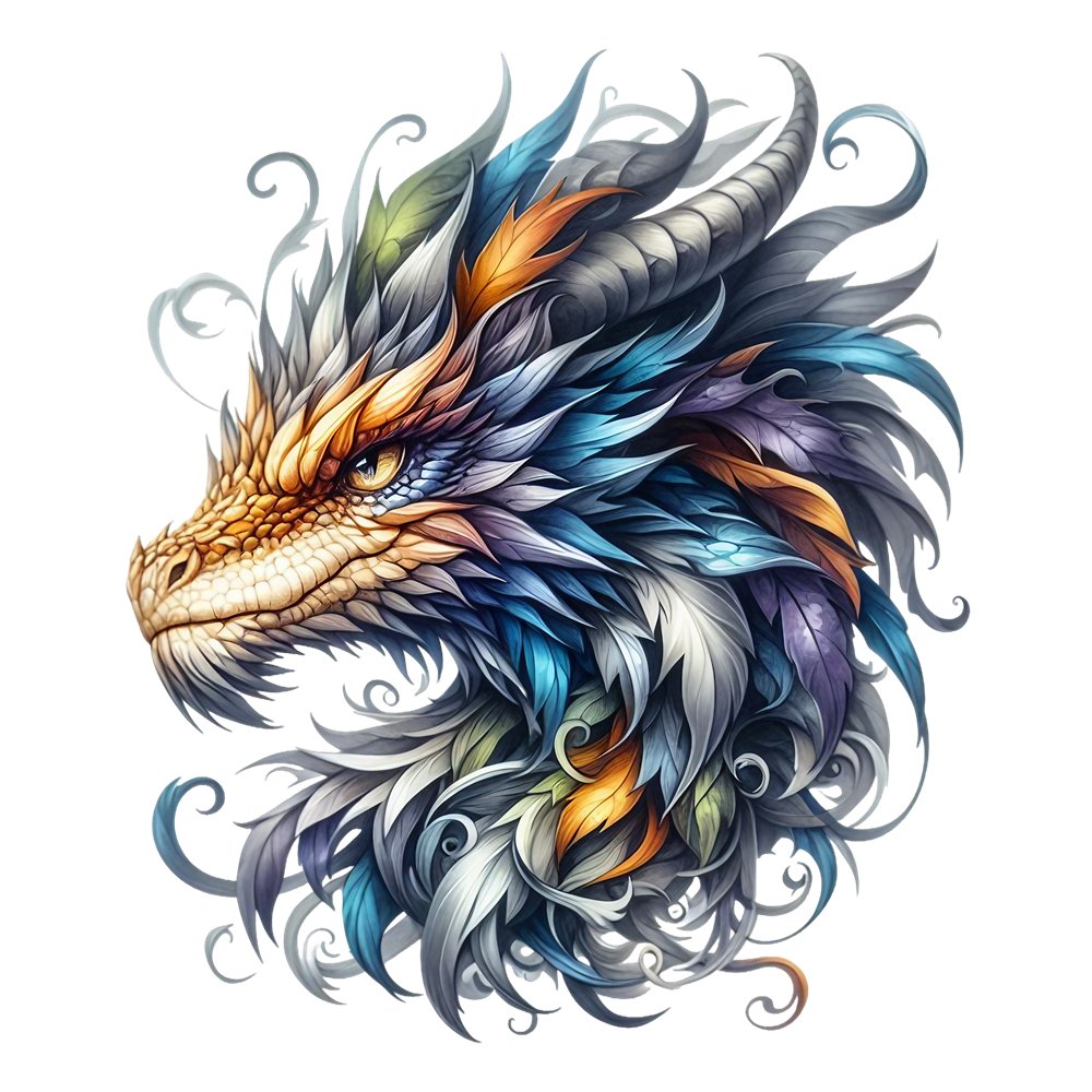 The Dragon Lair Dragon #44 Fabric Panel