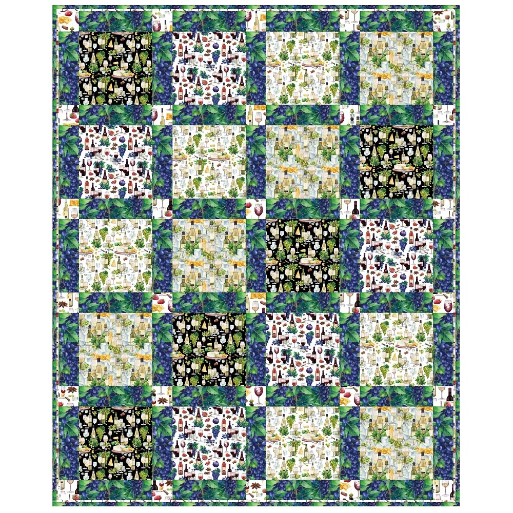 The Vineyard Quilt Kit - 48.5" x 60"
