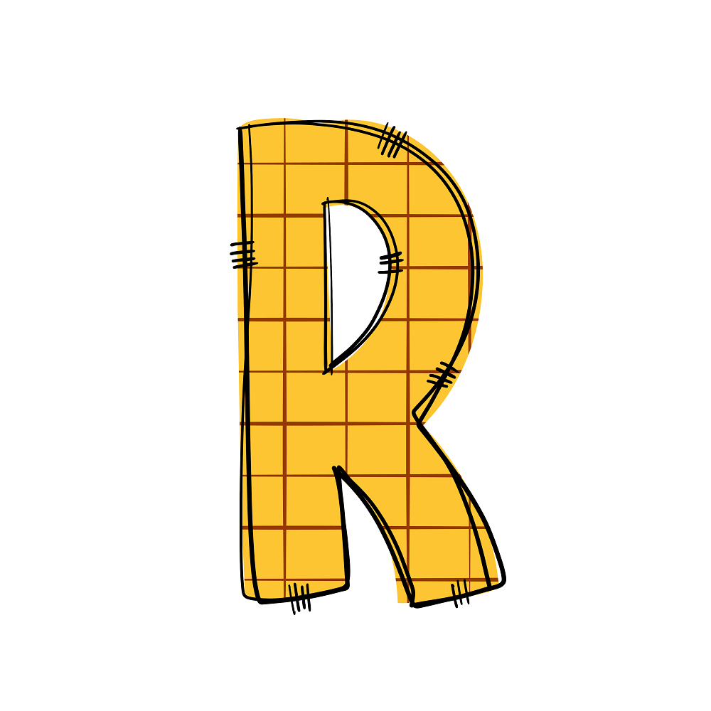 Western Cowboy ''R'' Plaid Fabric Panel