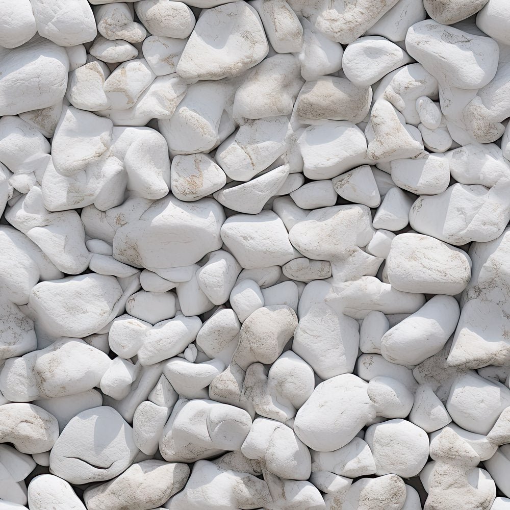 White Stone Texture Pattern #2 Fabric