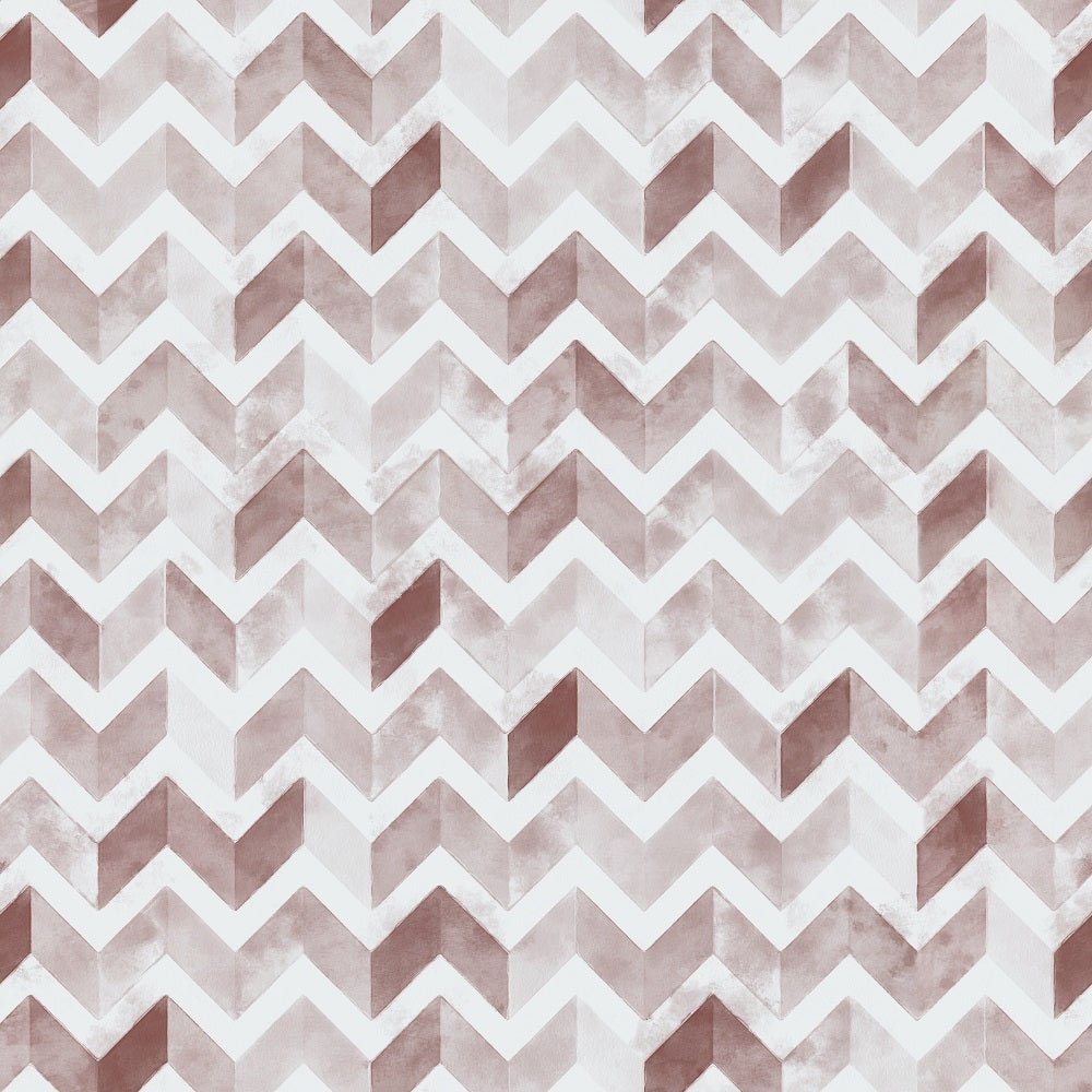 Watercolor Zigzag Fabric - Plum