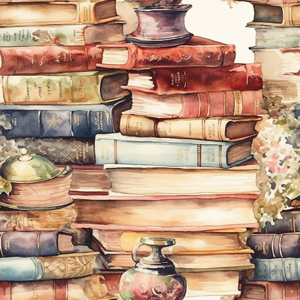 Whimsical Messy Books & Decor #6 Fabric