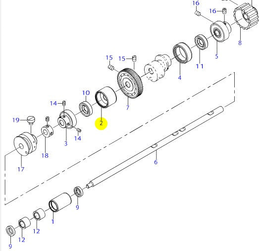40010314 LOWER SHAFT INNER METAL