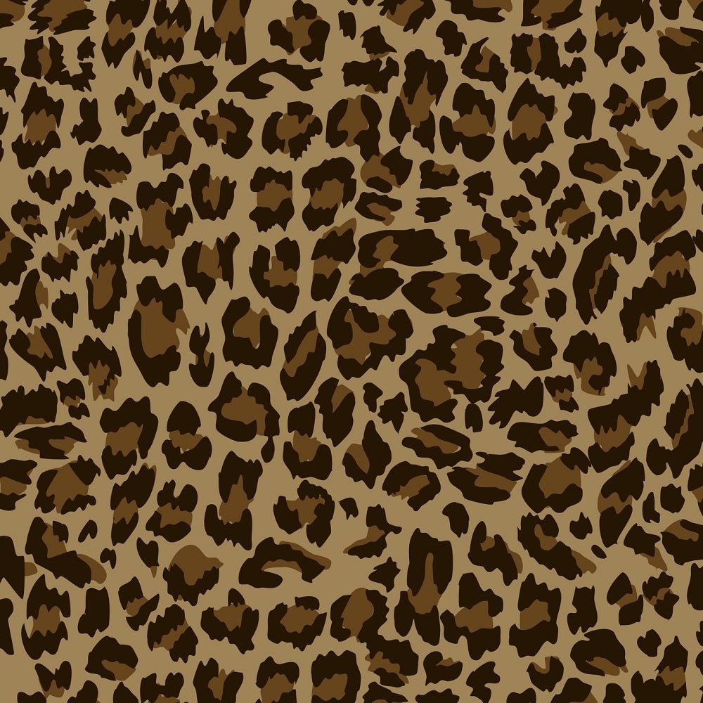Cheetah Leopard Skin Fabric - Brown/Tan