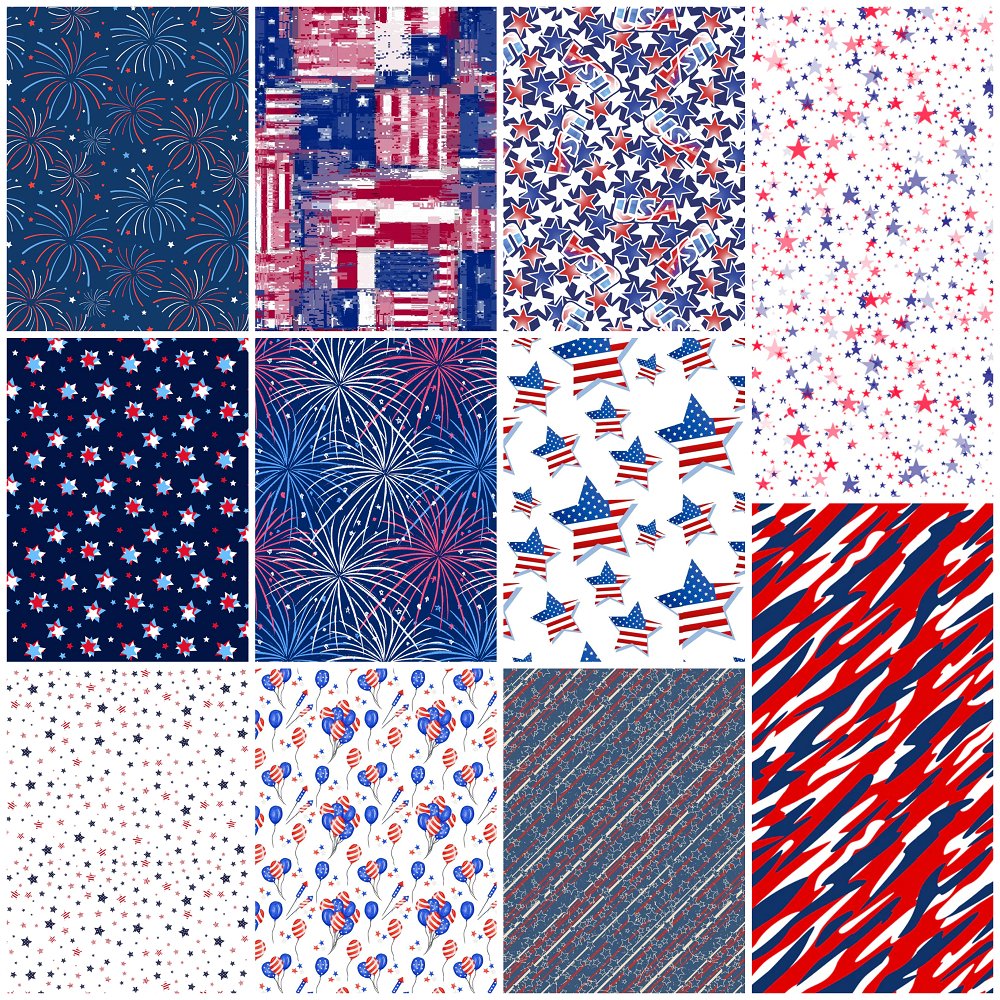Sweet Land Of Liberty Fat Quarter Bundle - 11 Pieces