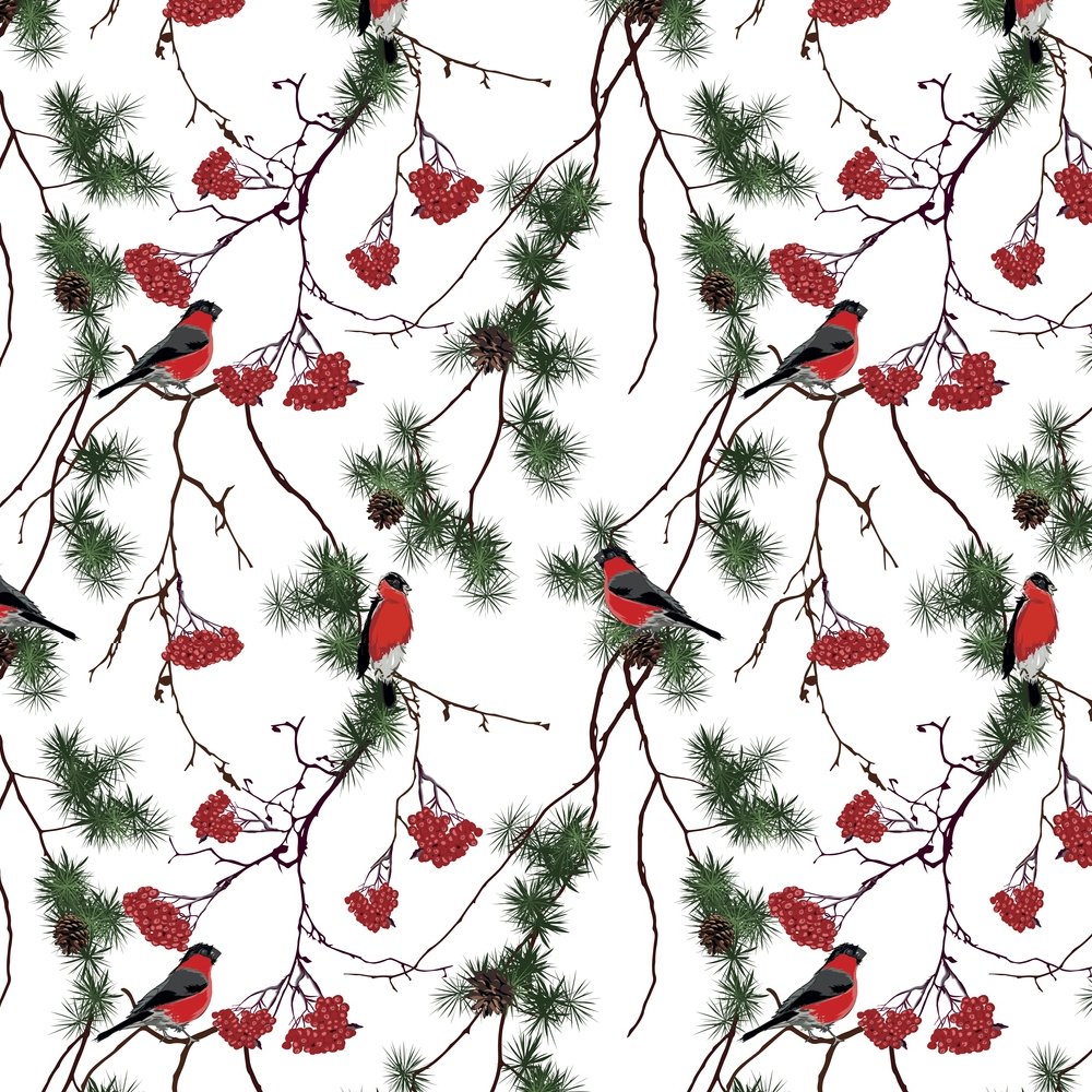 Winter Forest Fabric - Multi