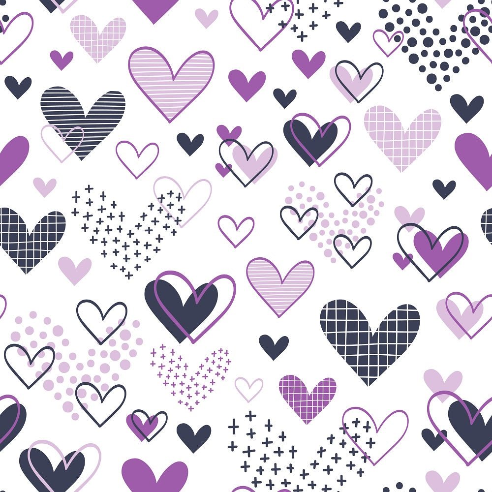 XOXO Hearts Pattern #2 Fabric