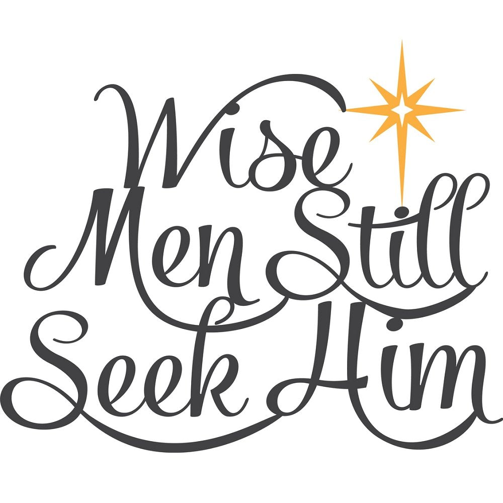 Wise Men Still Seek Him Fabric Panel - White