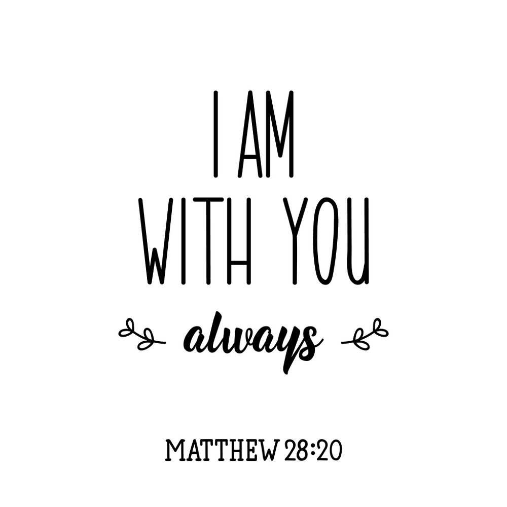 With You Always Fabric Panel - Black