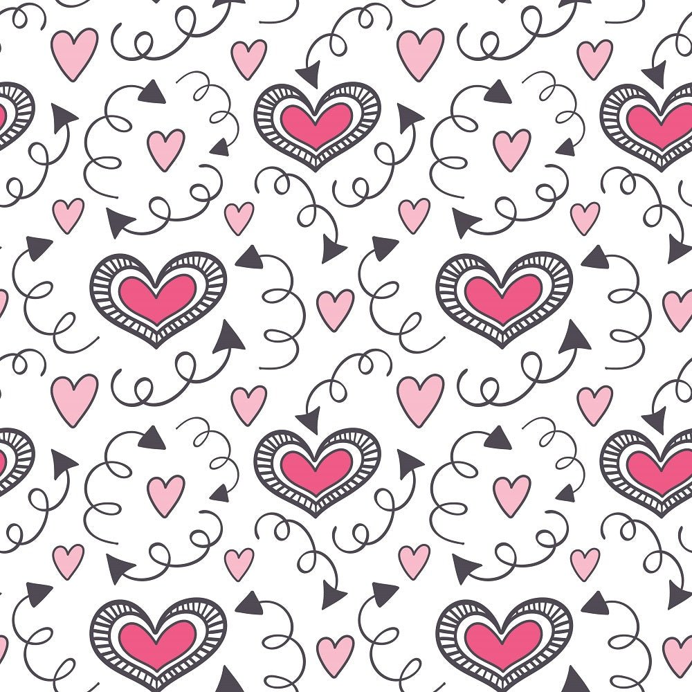 XOXO Hearts Pattern #18 Fabric