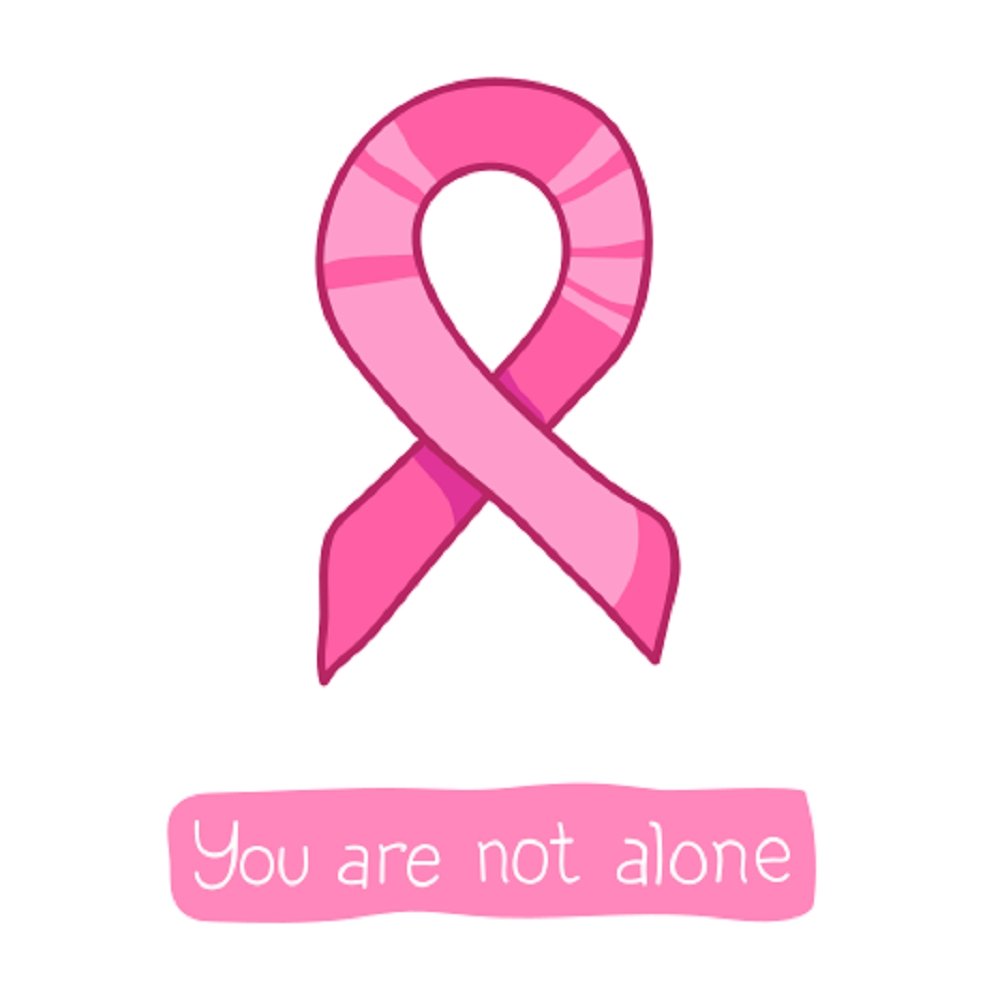 You Are Not Alone Ribbon Fabric Panel