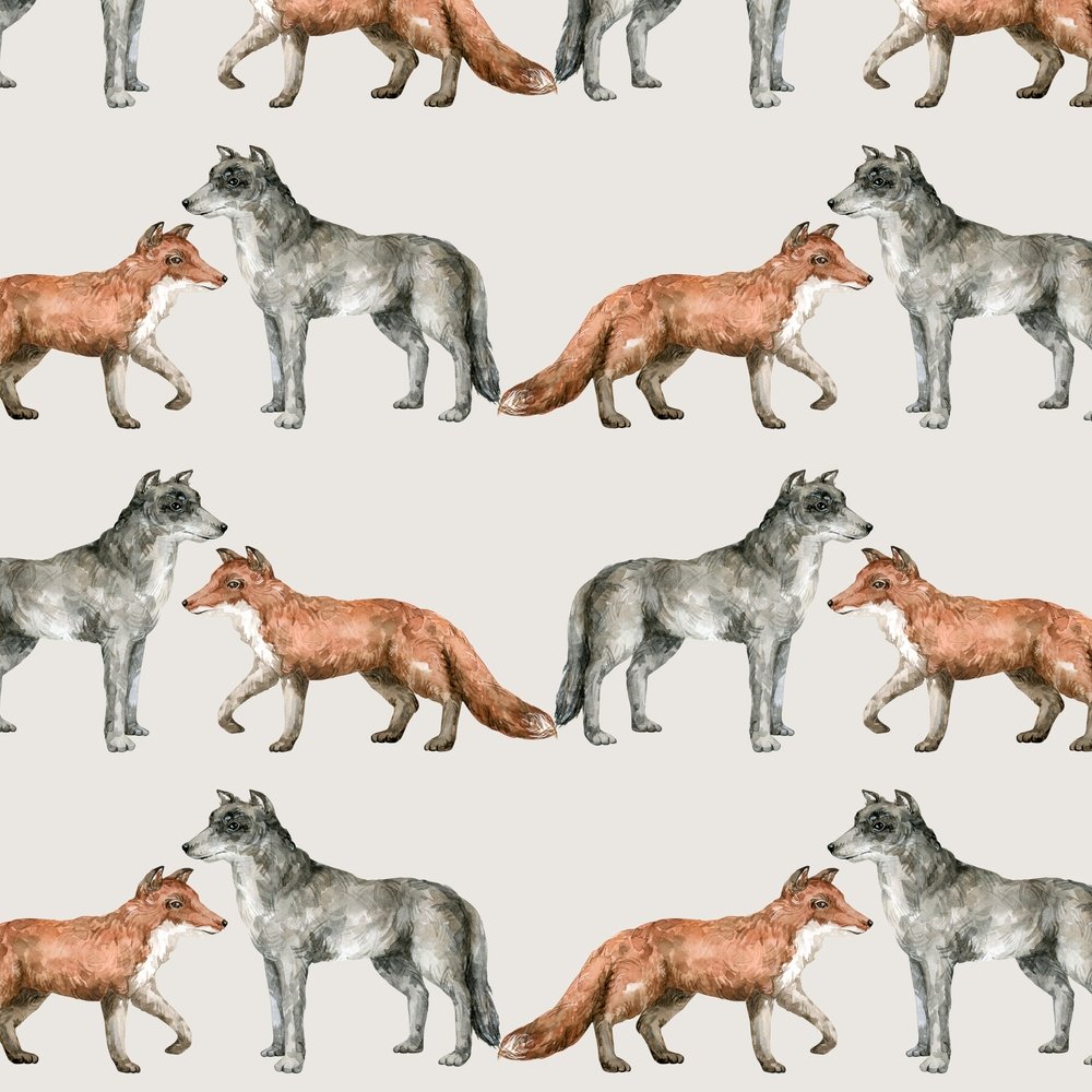Wild Fox & Wolf Fabric