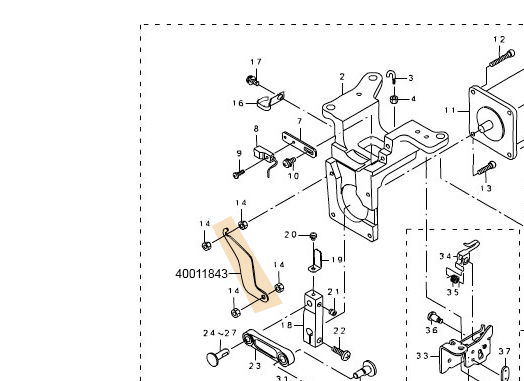 40011843 PIPE GUIDE PLATE C