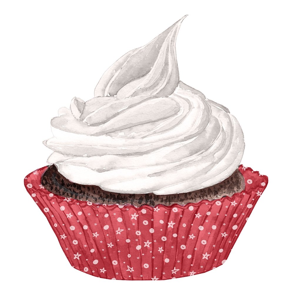 Watercolor Sweet Christmas #22 Fabric Panel