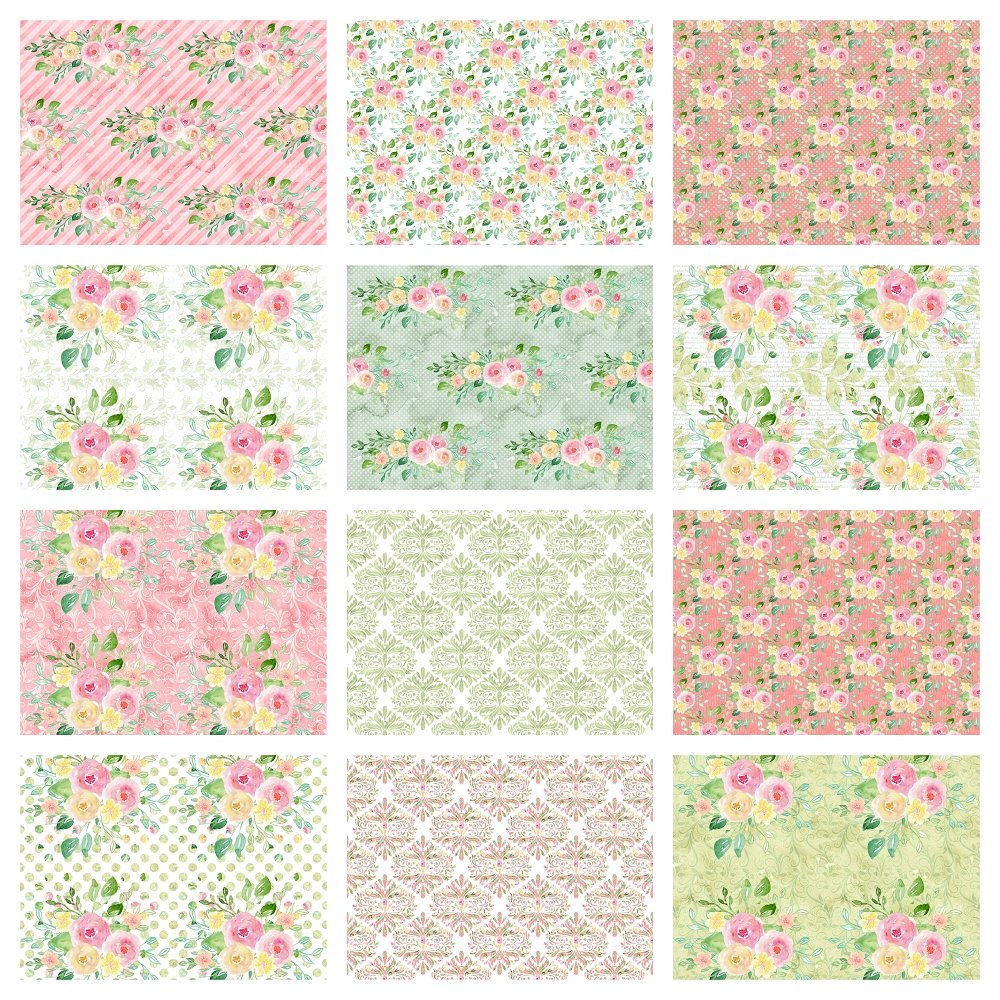 Wild Flower Fabric Collection - 1/2 Yard Bundle
