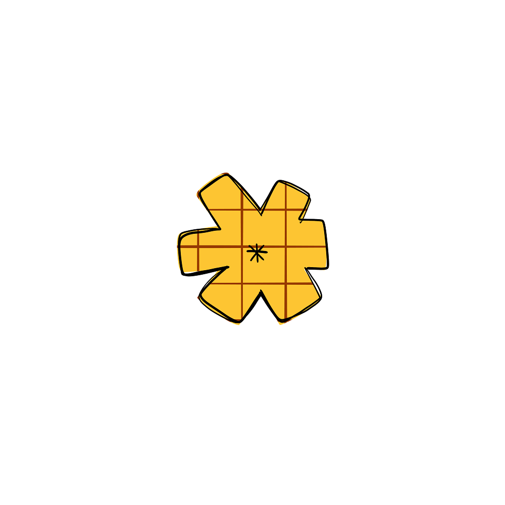 Western Cowboy Asterisk Plaid Fabric Panel