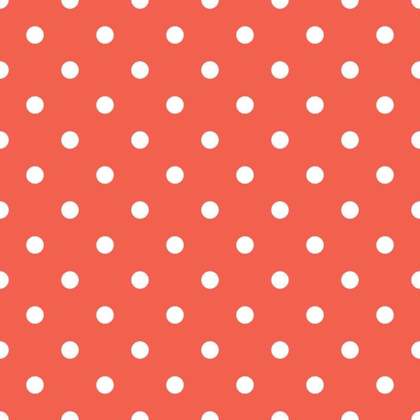 White Dots Fabric - Cinnabar