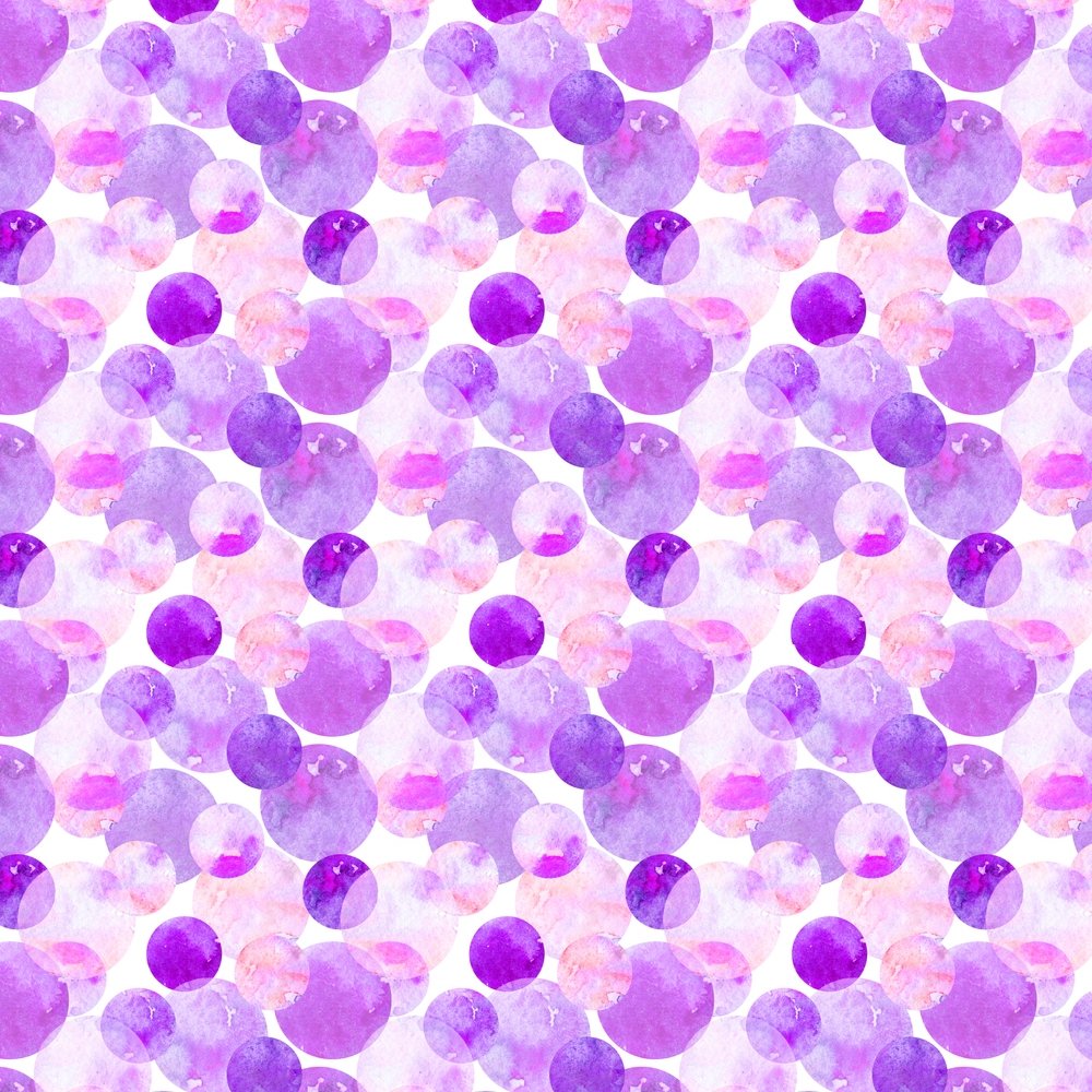 Watercolor Packed Dots Fabric - Purple