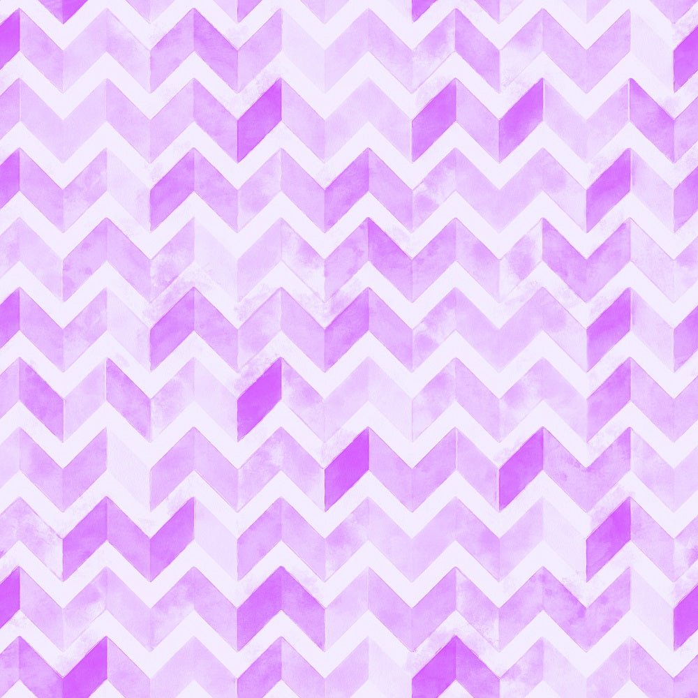 Watercolor Zigzag Fabric - Lilac Purple