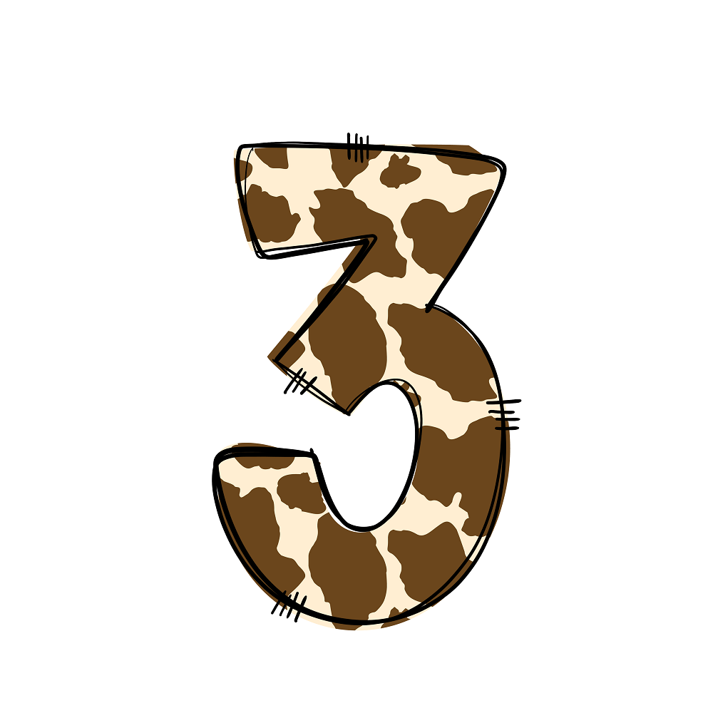 Western Cowboy ''3'' Cow Print Fabric Panel