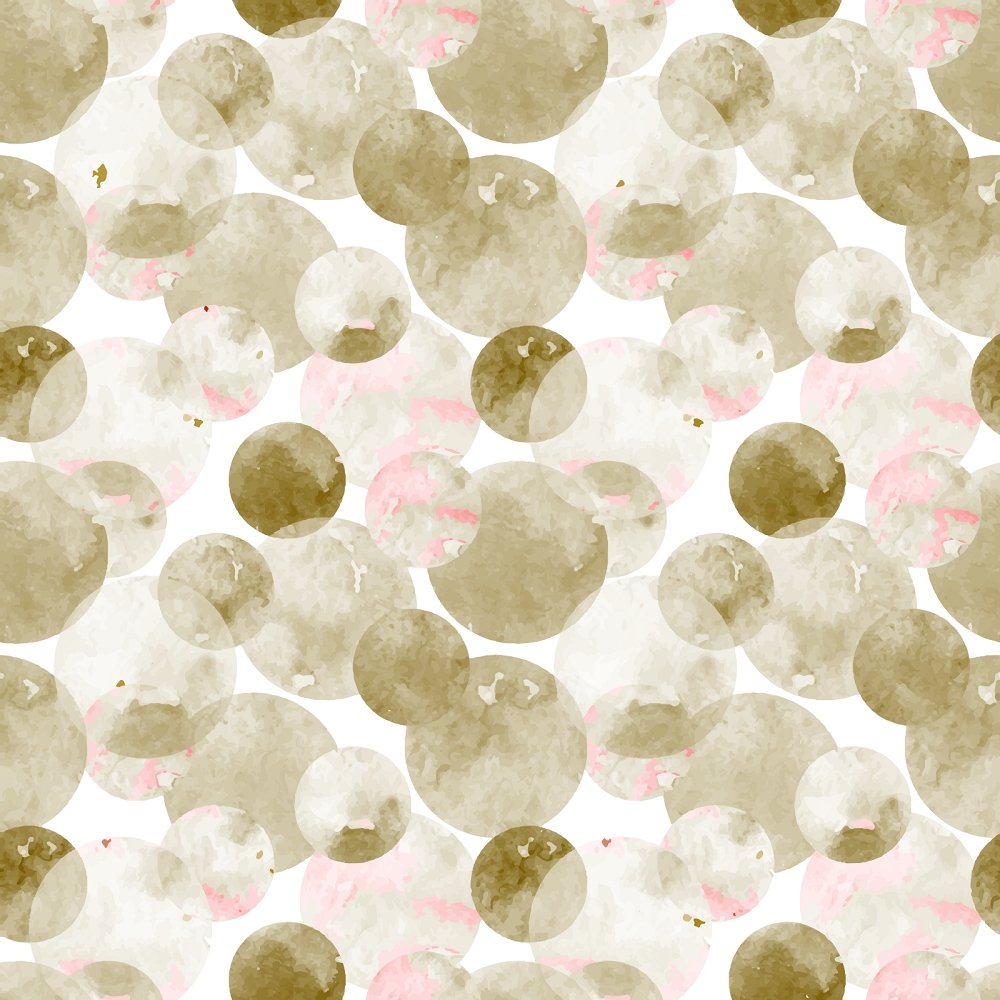 Watercolor Dots Fabric - Bronze/Pink